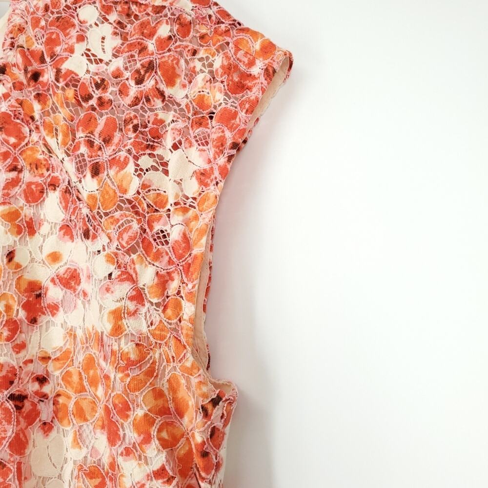 Madewell Watercolor Painted Lace Bloom Dress Size 10 - Picture 9 of 15